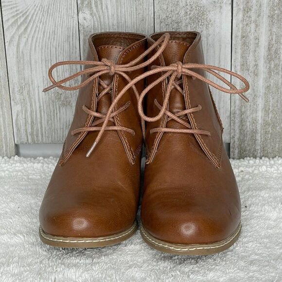 Pesaro Felicity Brown Wedge Ankle Boots Size 7 - Picture 2 of 9